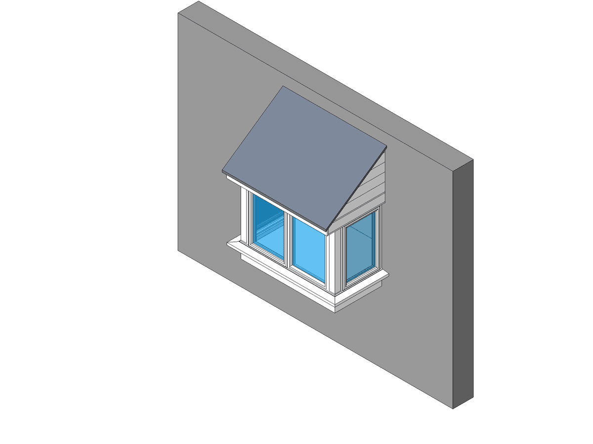Bay Rectangular 2 — Unique Window Revit Family