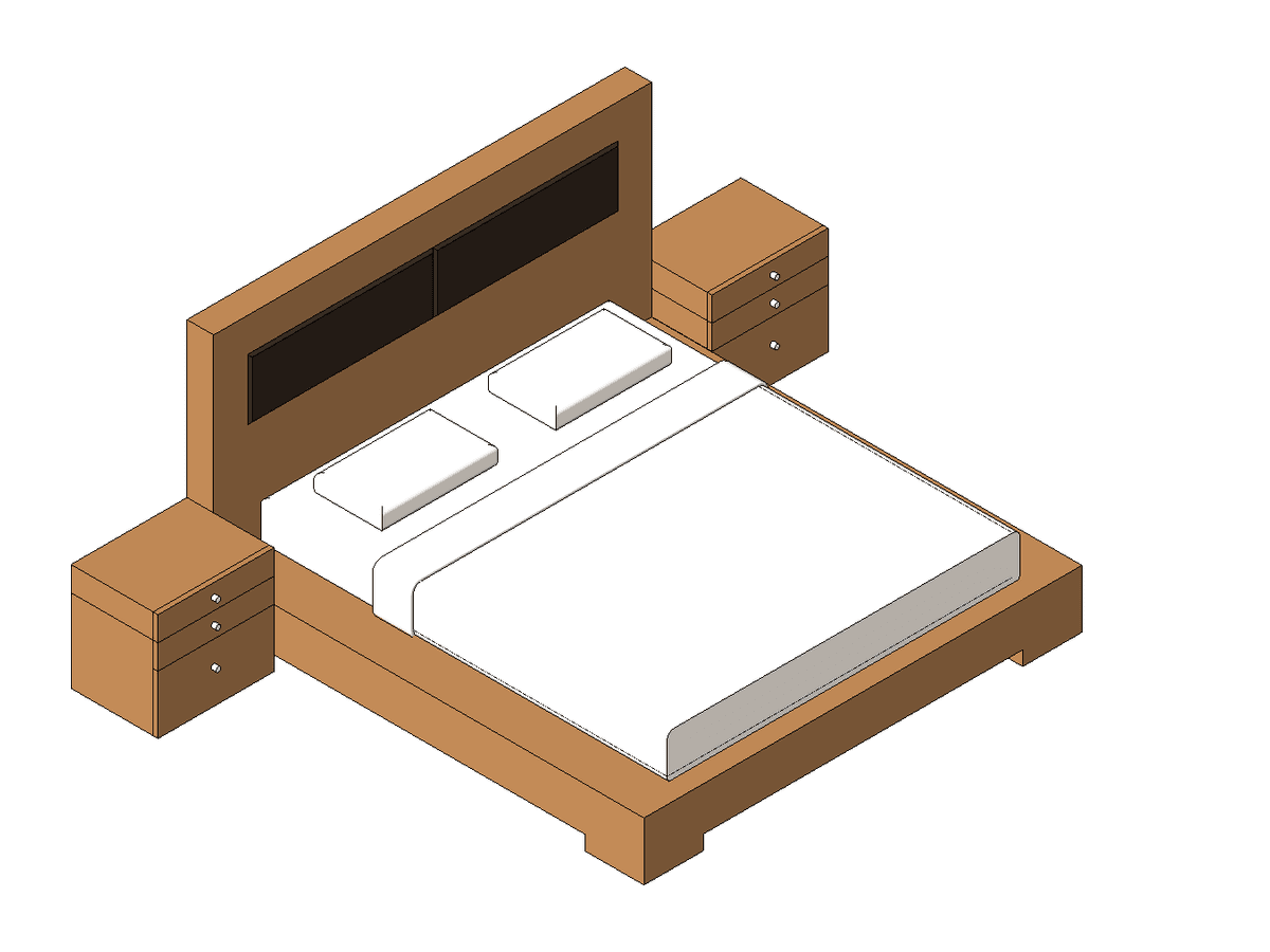 Bed Platform 1 SMARTBIM — Revit Family