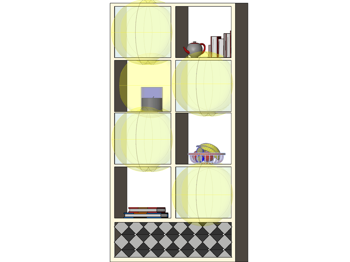 Book Case Room Divider — Revit Family
