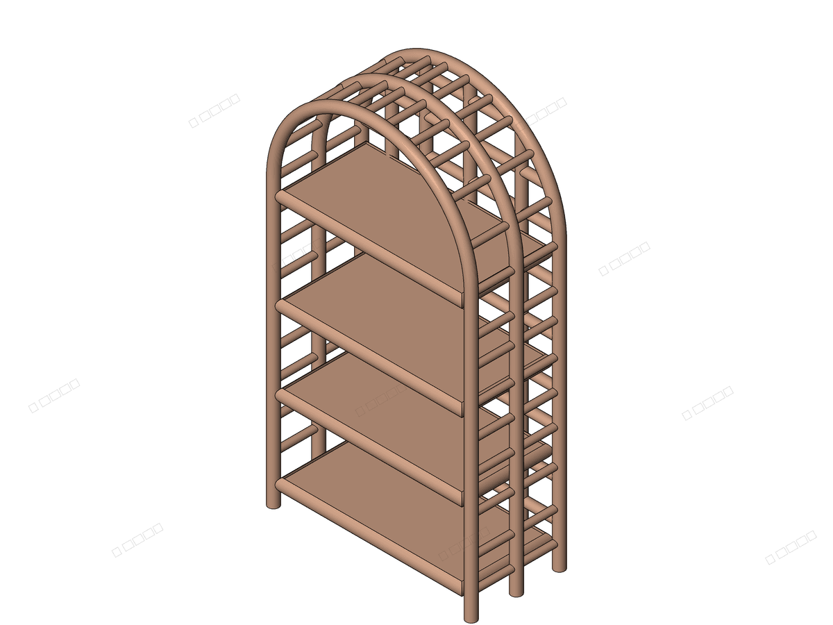 Shelves Bamboo SMARTBIM — Revit Family