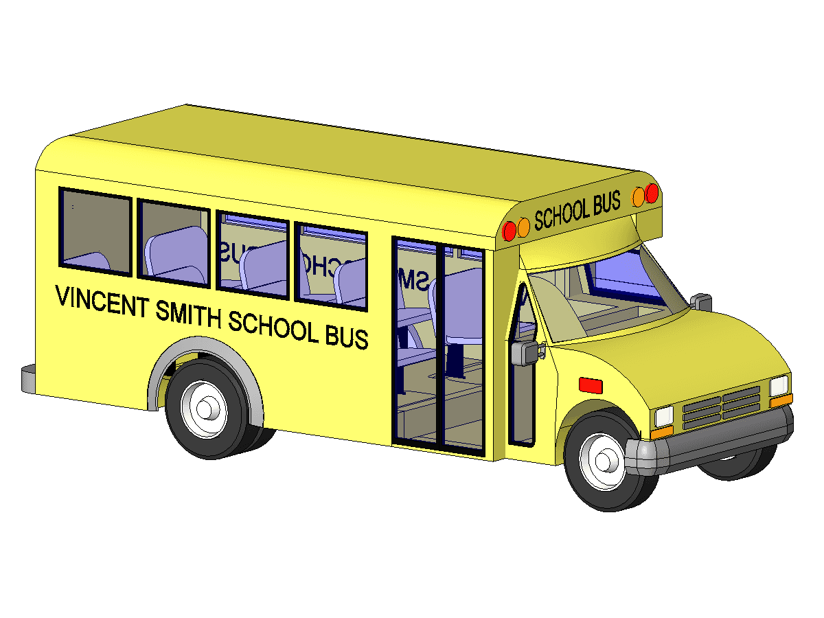 SCHOOL BUS VAN — Revit Family