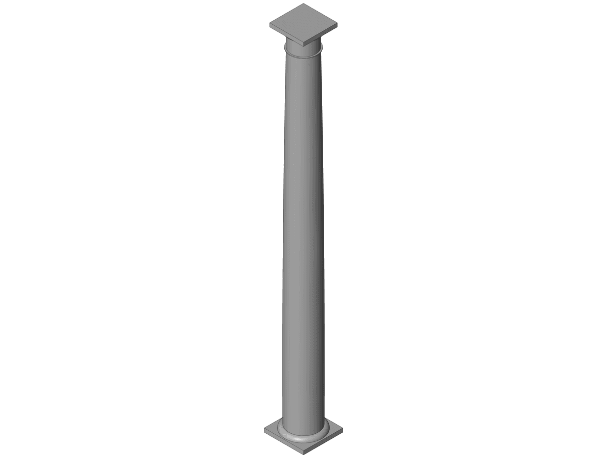 Parametric Tuscan Column With Entasis — Decorative Column Revit Family