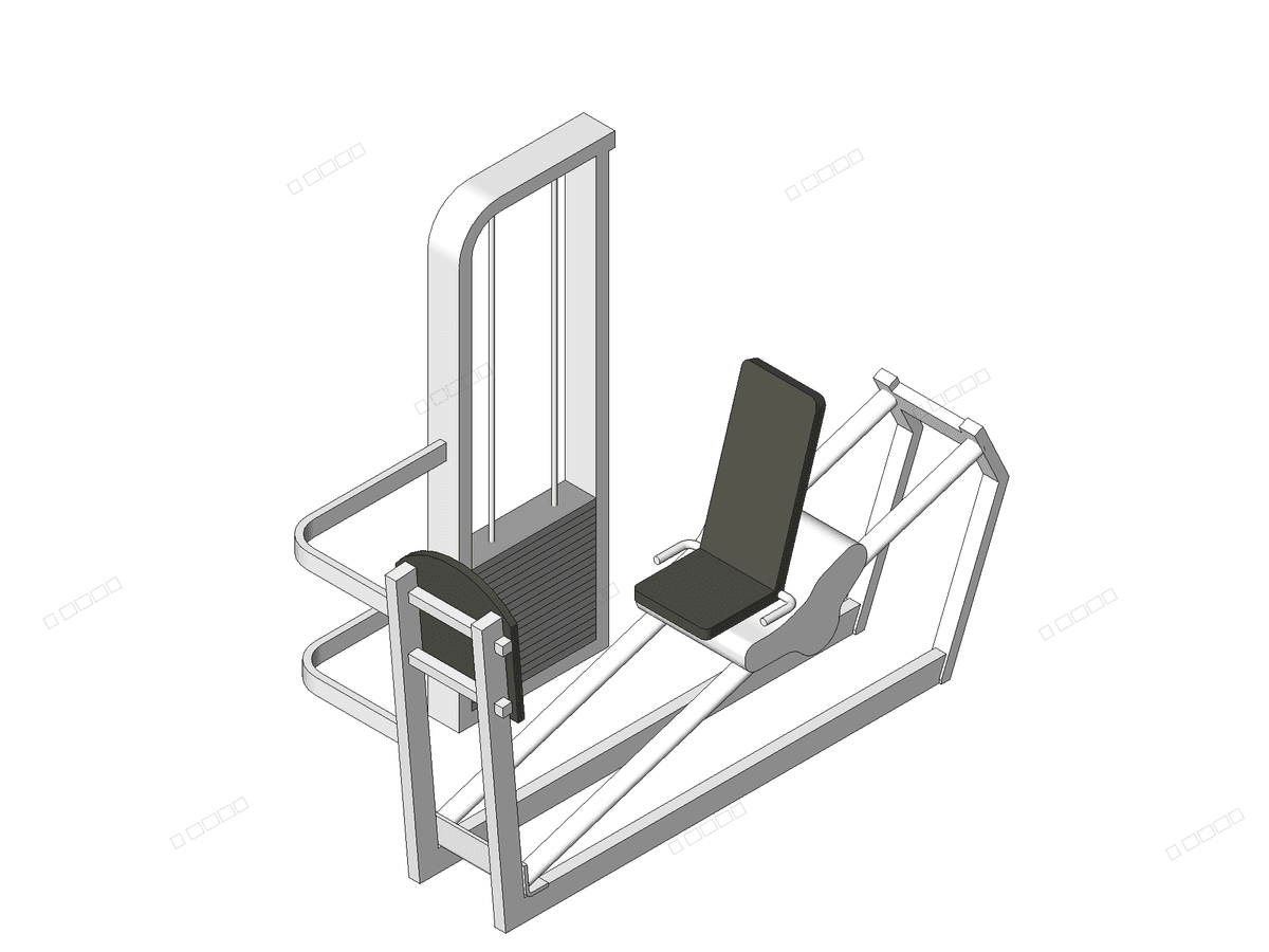 Seated Leg Press — Revit Family