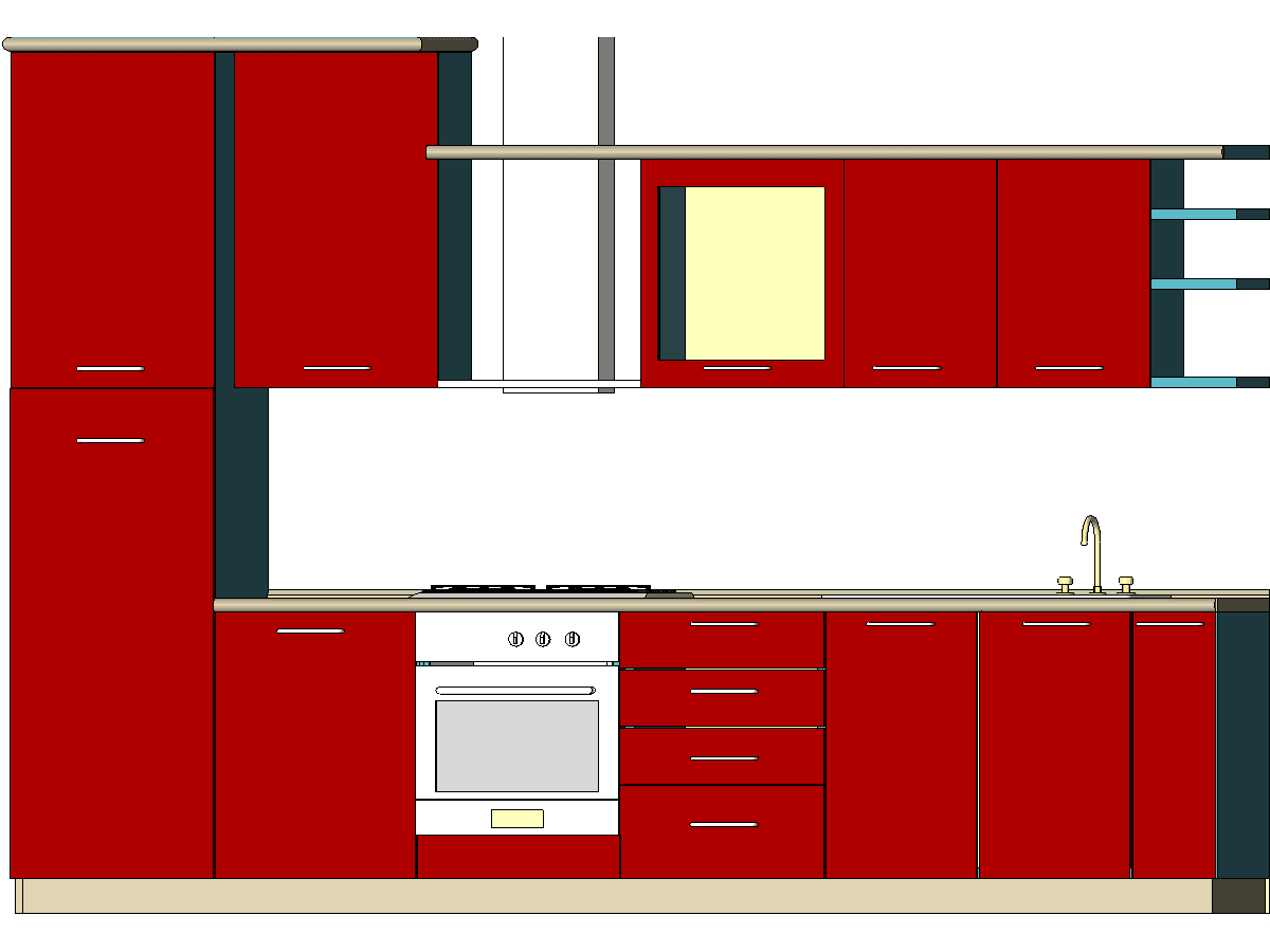Cucina — Kitchen Unit Revit Family