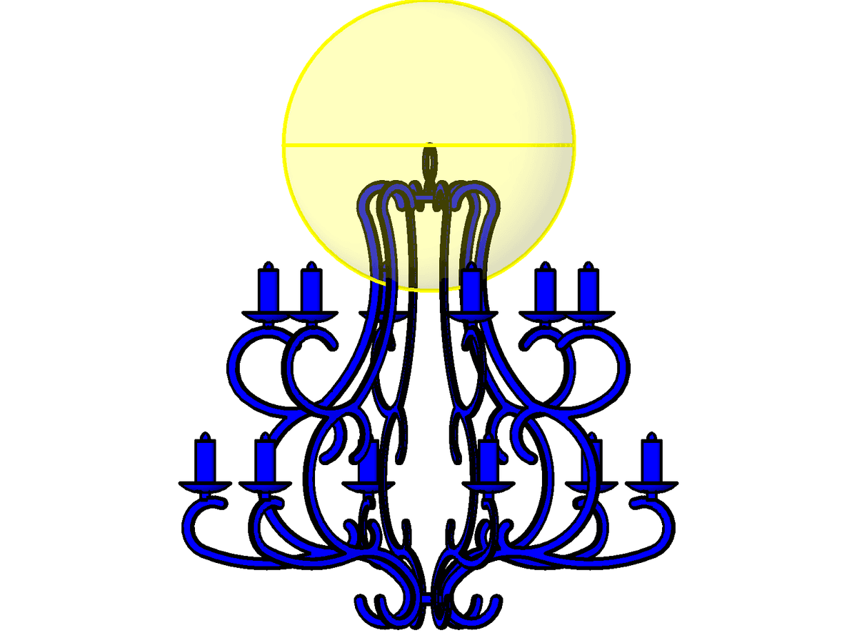 Rousseau Chandelier — Revit Family