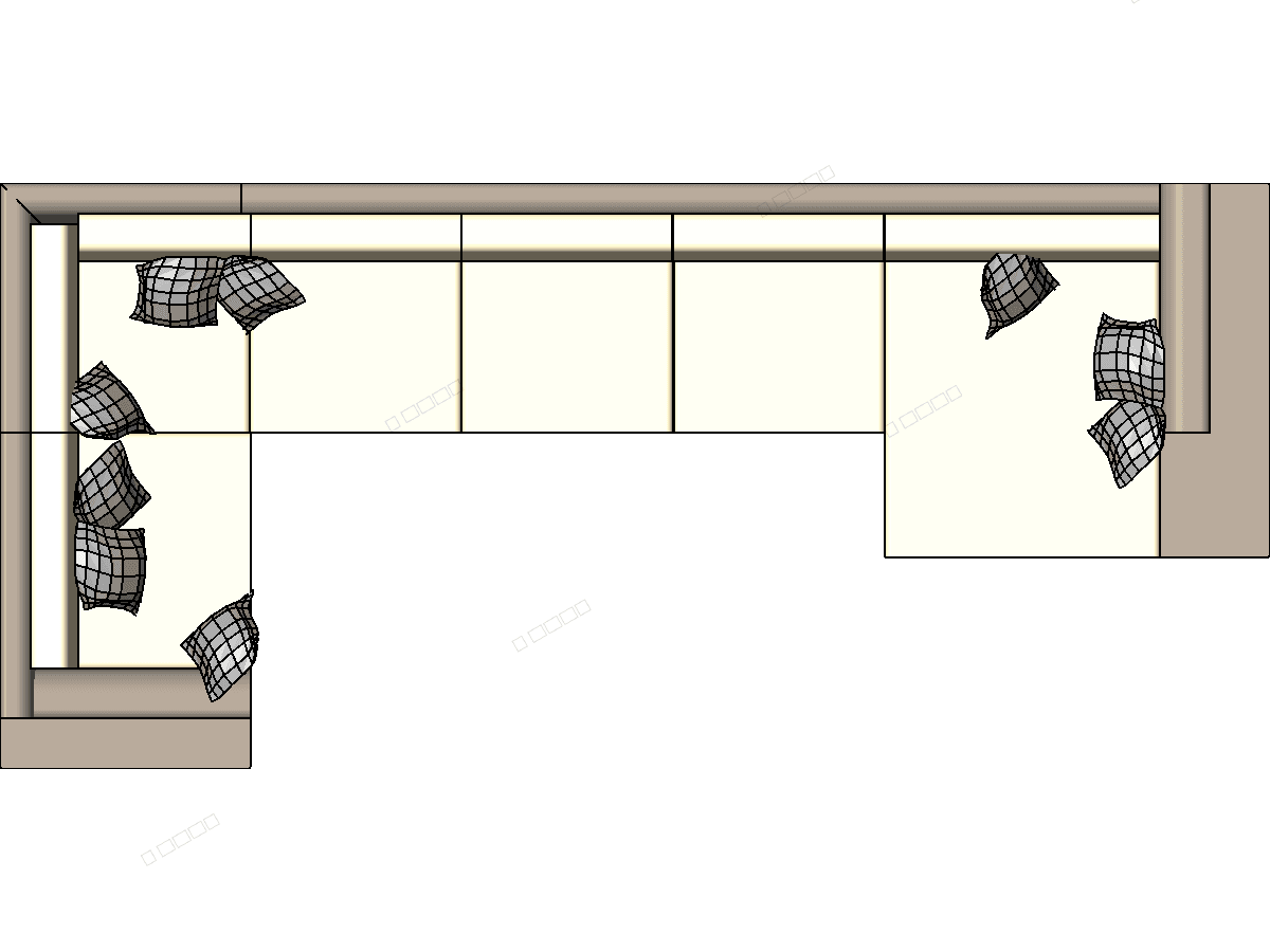 Couch Diagonal Divani Amp Divani — Revit Family