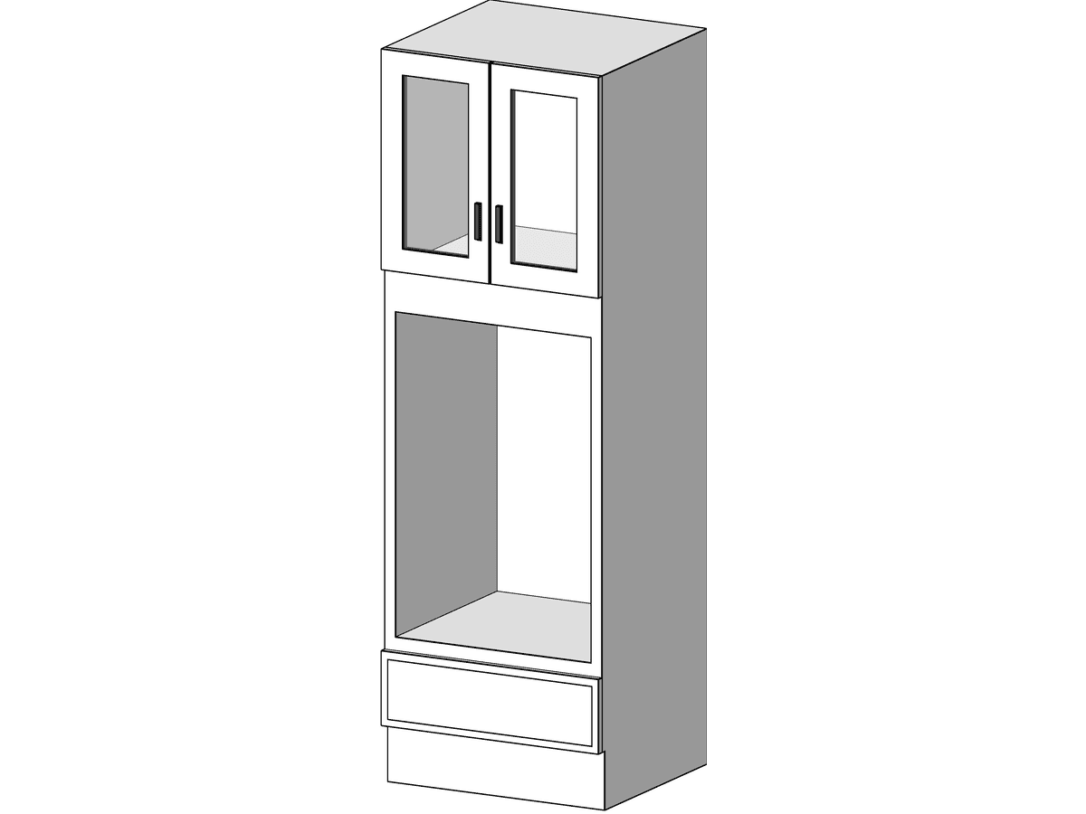 M Tall Cabinet 2 Door Built In — Revit Family