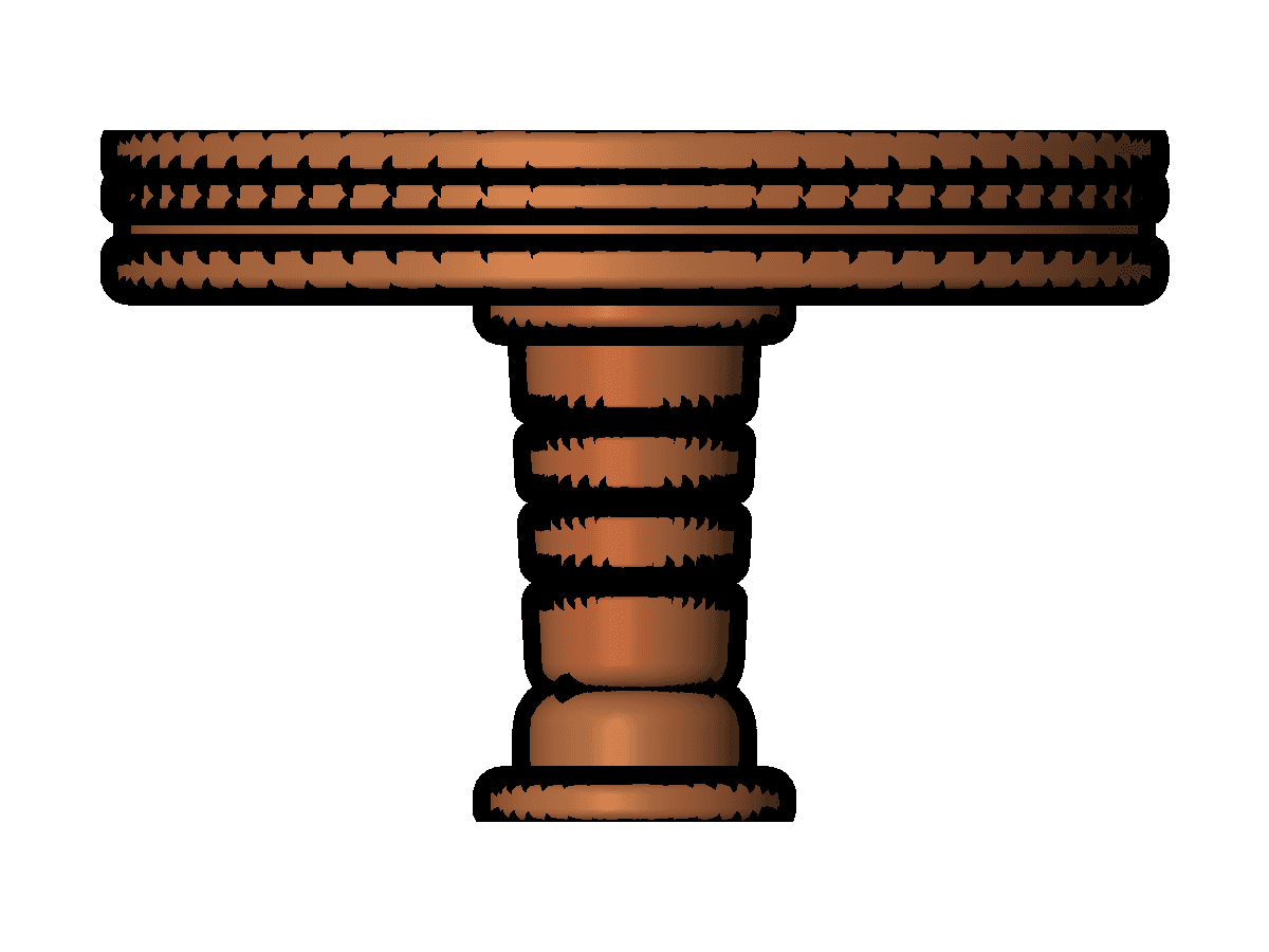 JA WOOD SIDE TABLE — Revit Family