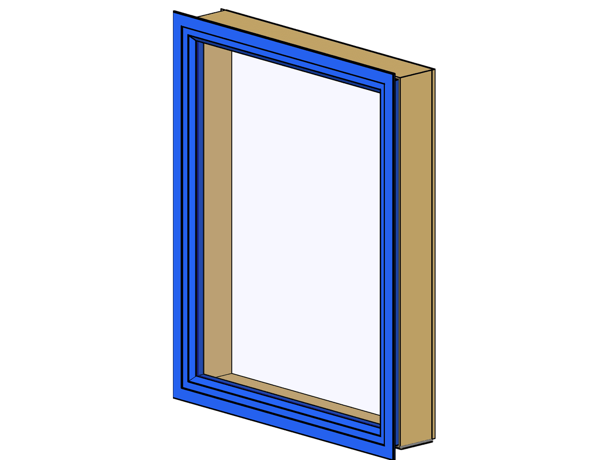FL 1 Aluminum Grooved (nz) — Single Window Revit Family