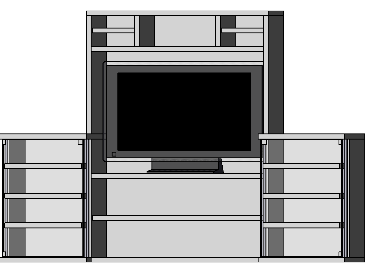 Entertainment Center 3 — Revit Family