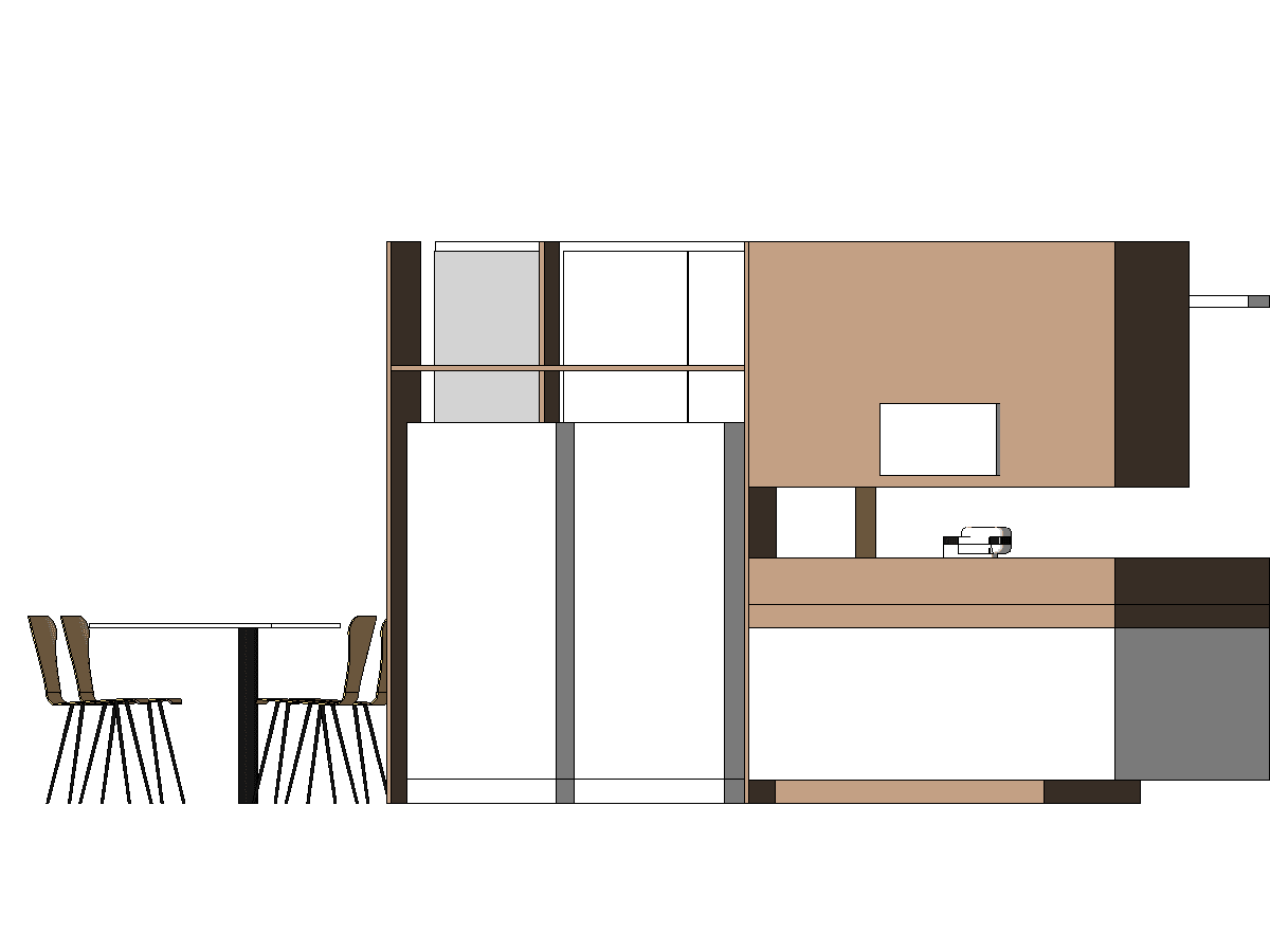 Complete Kitchen 3 — Kitchen Unit Revit Family