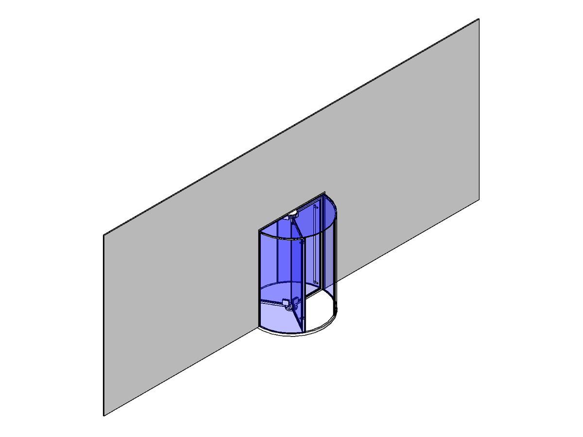Nbl Rlvngdrsetsym Boonedam Crystaltourniket — Curtain Wall Revit Family