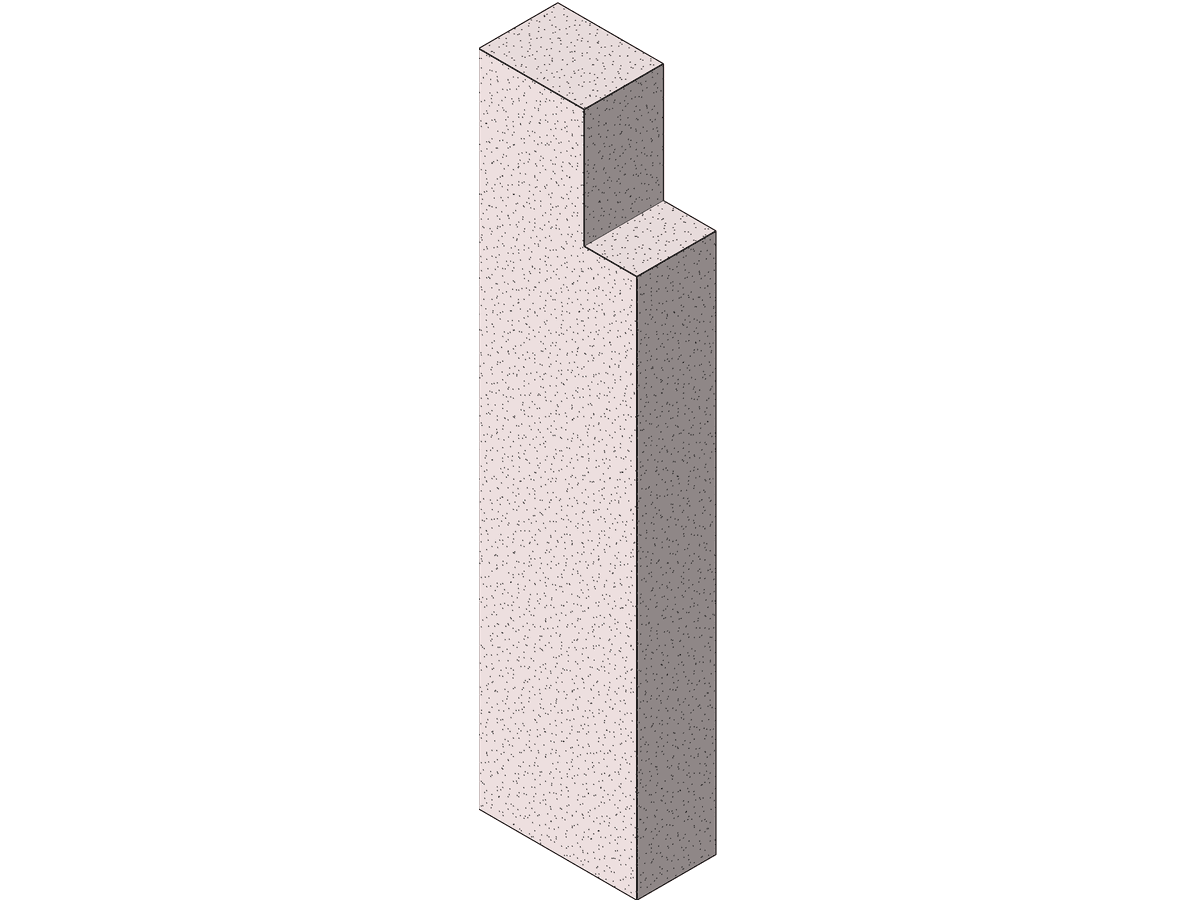 M Precast Rectangular Column With Bearing — Concrete Column Revit Family