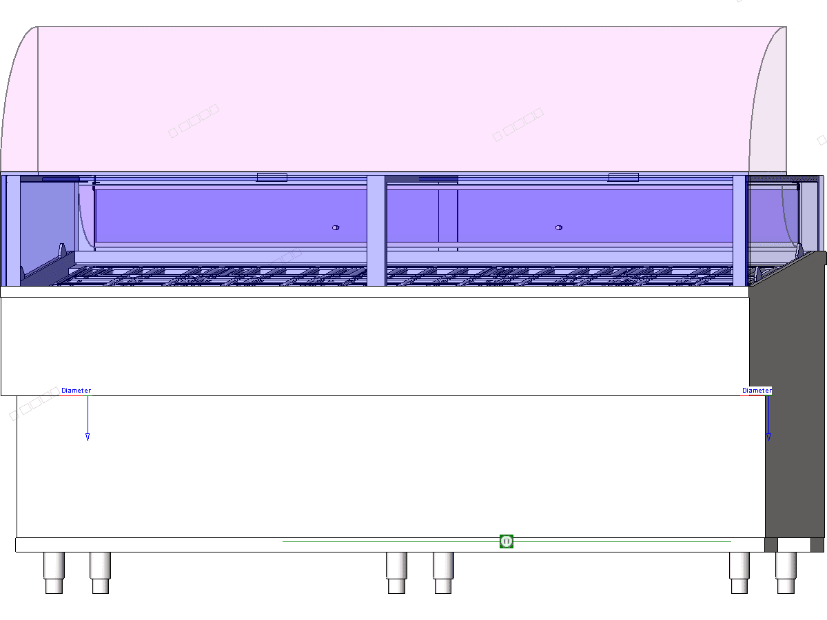 Rosa Gelato Ice Cream Showcasedisplay Case RG2106 — Revit Family