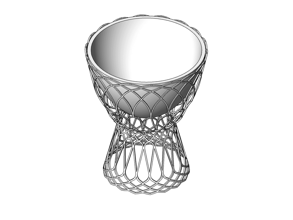 Steelcase Coalesse Emu Re Trouve¦ü Vase Low Frame — Revit Family