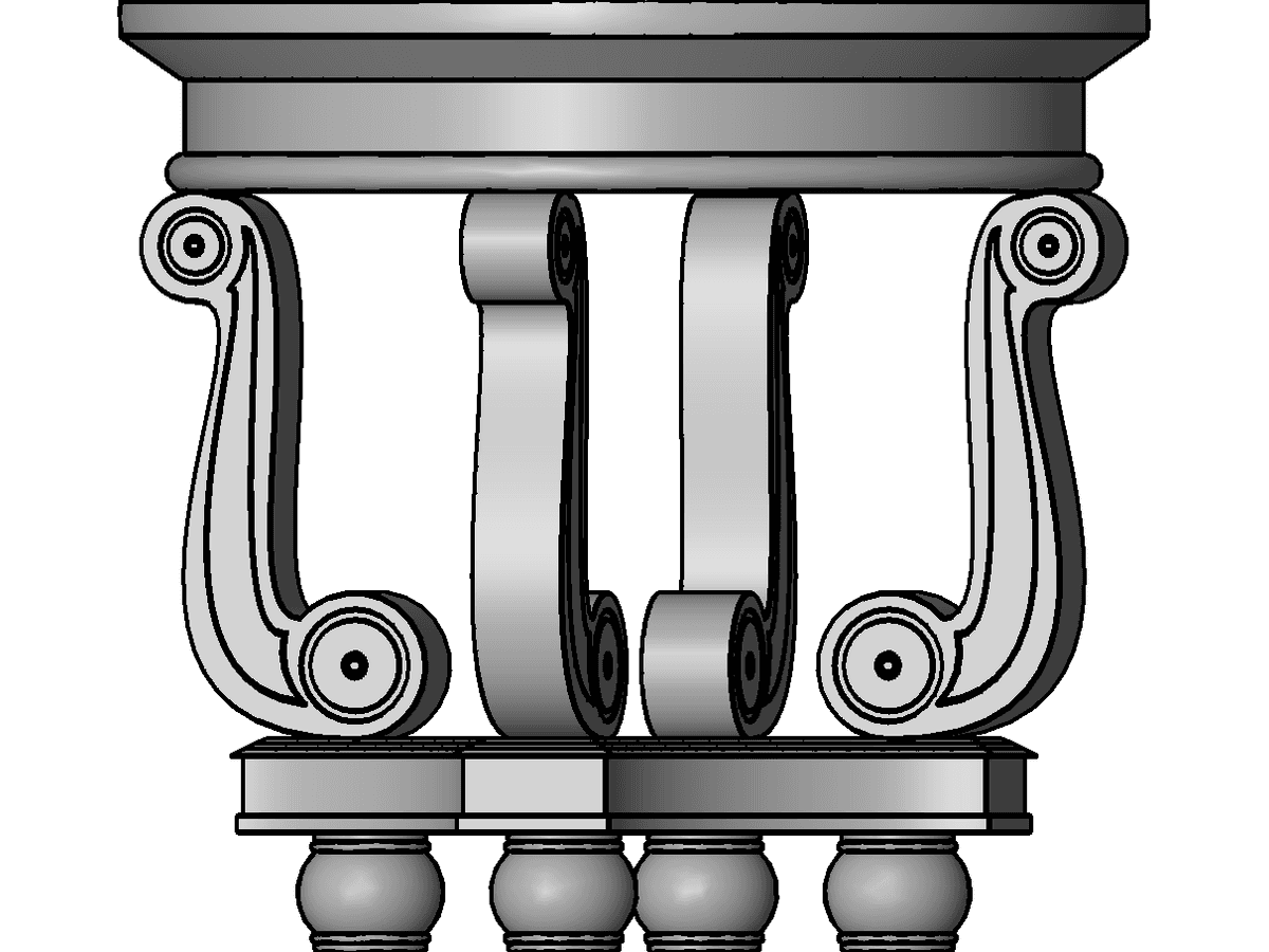 Modeled After Liberty Furniture Victorian Manor Round End Table — Revit Family