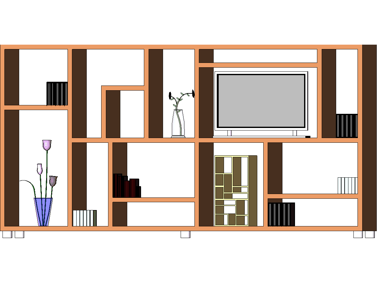 Modern TV Cabinet — Revit Family