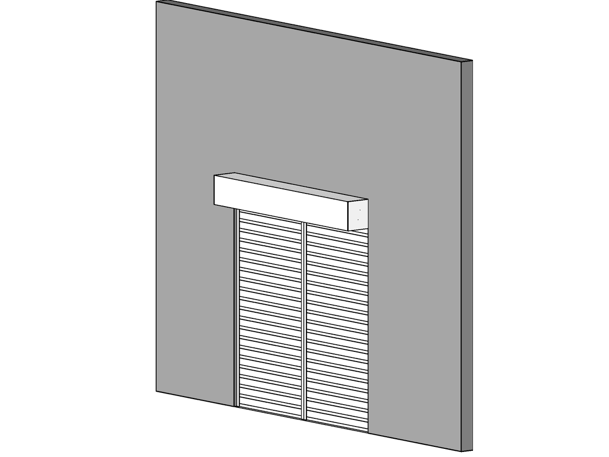 Bimbandit.com 293 Roller Shutter Door — Parking Door Revit Family