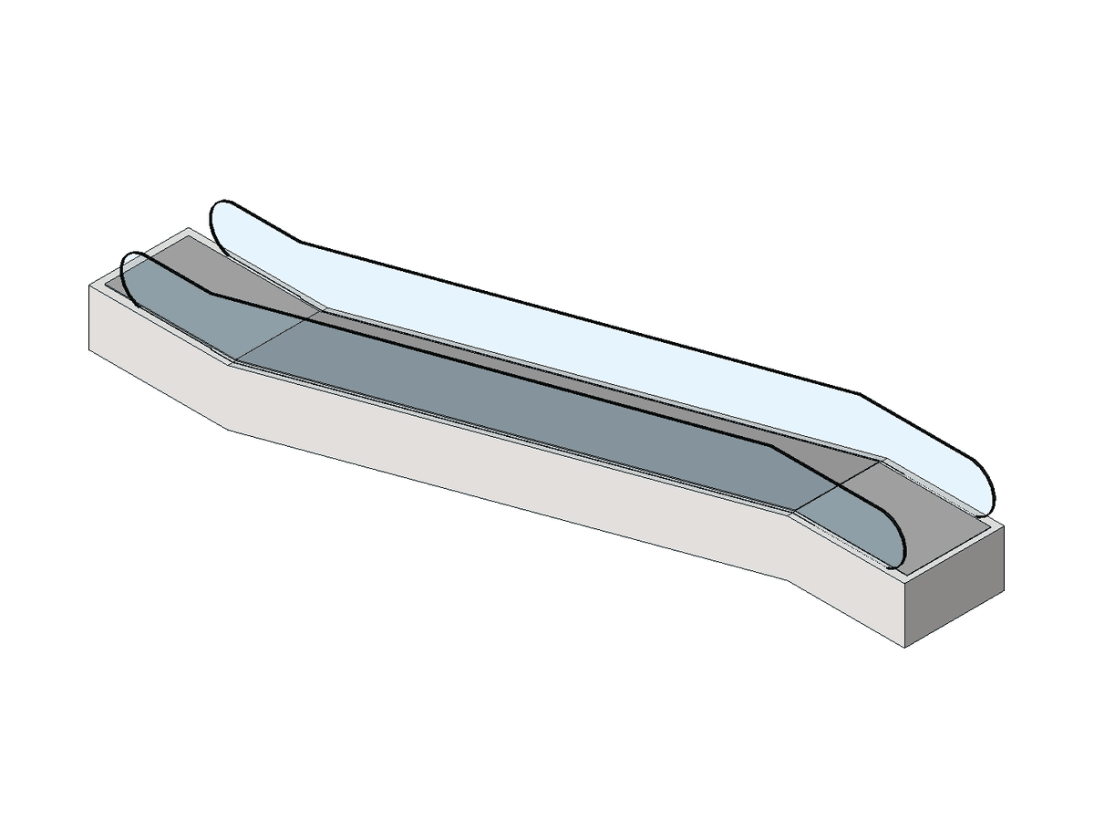 Adaptive Escalator Escalera Mecanica Adaptivarfa 11281.0001 — Revit Family
