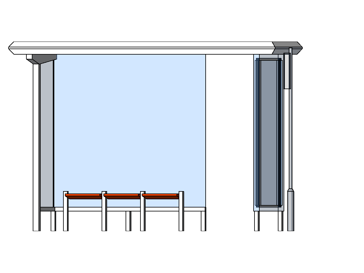 Bimbandit.com 332 Autobus Bus Stop — Revit Family