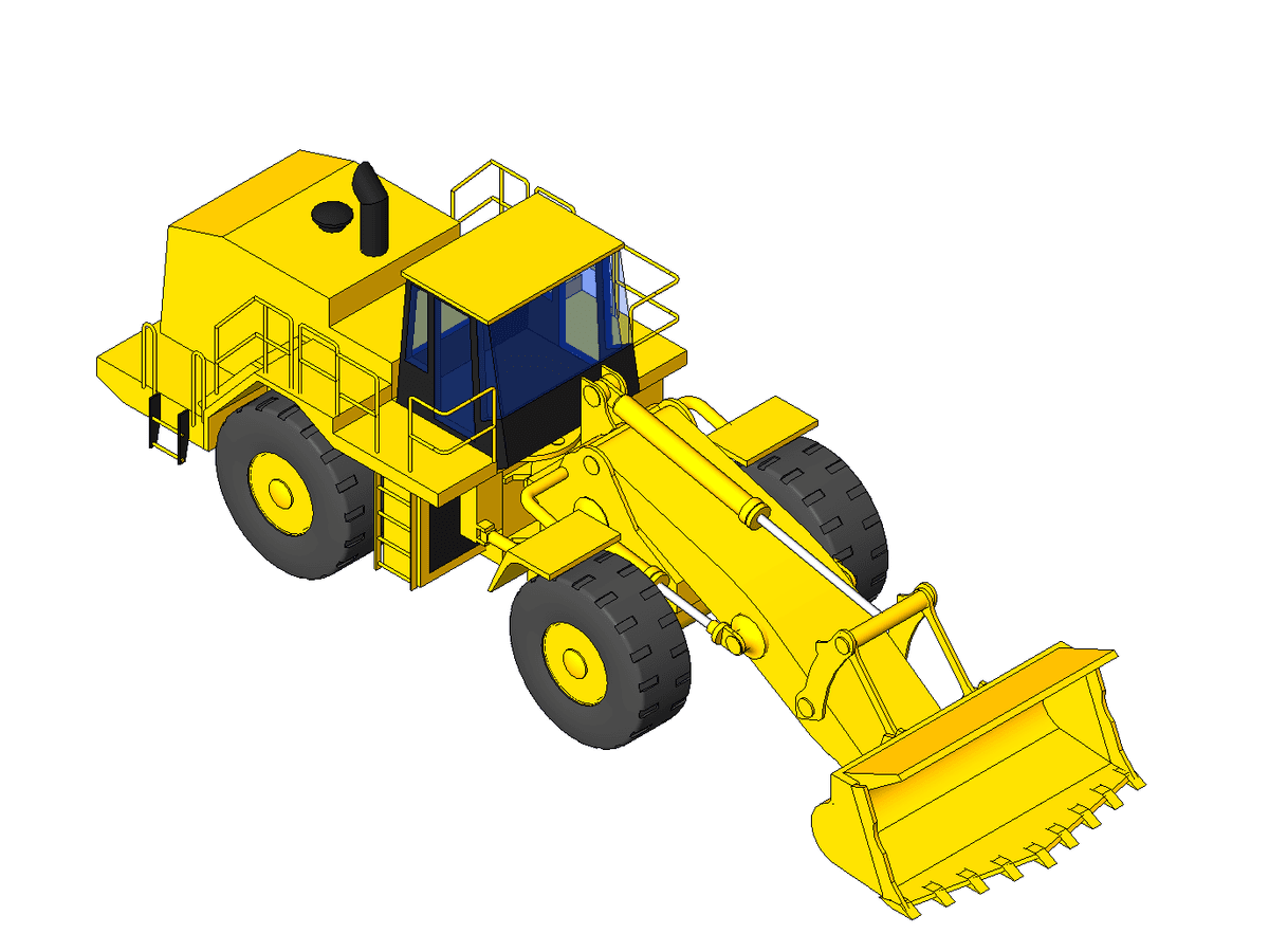 Bimbandit.com216 Largeexcavatordigger — Revit Family