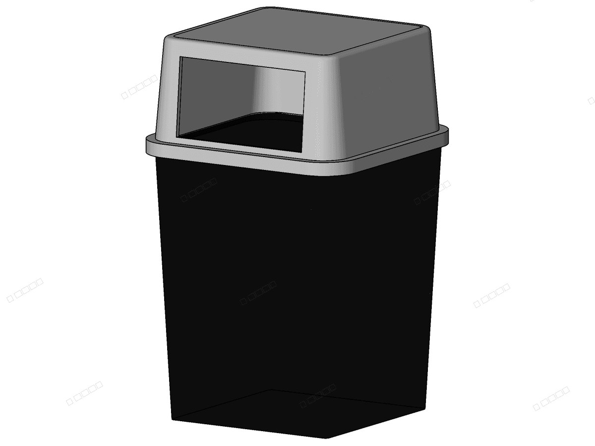 M Trash Can — Revit Family