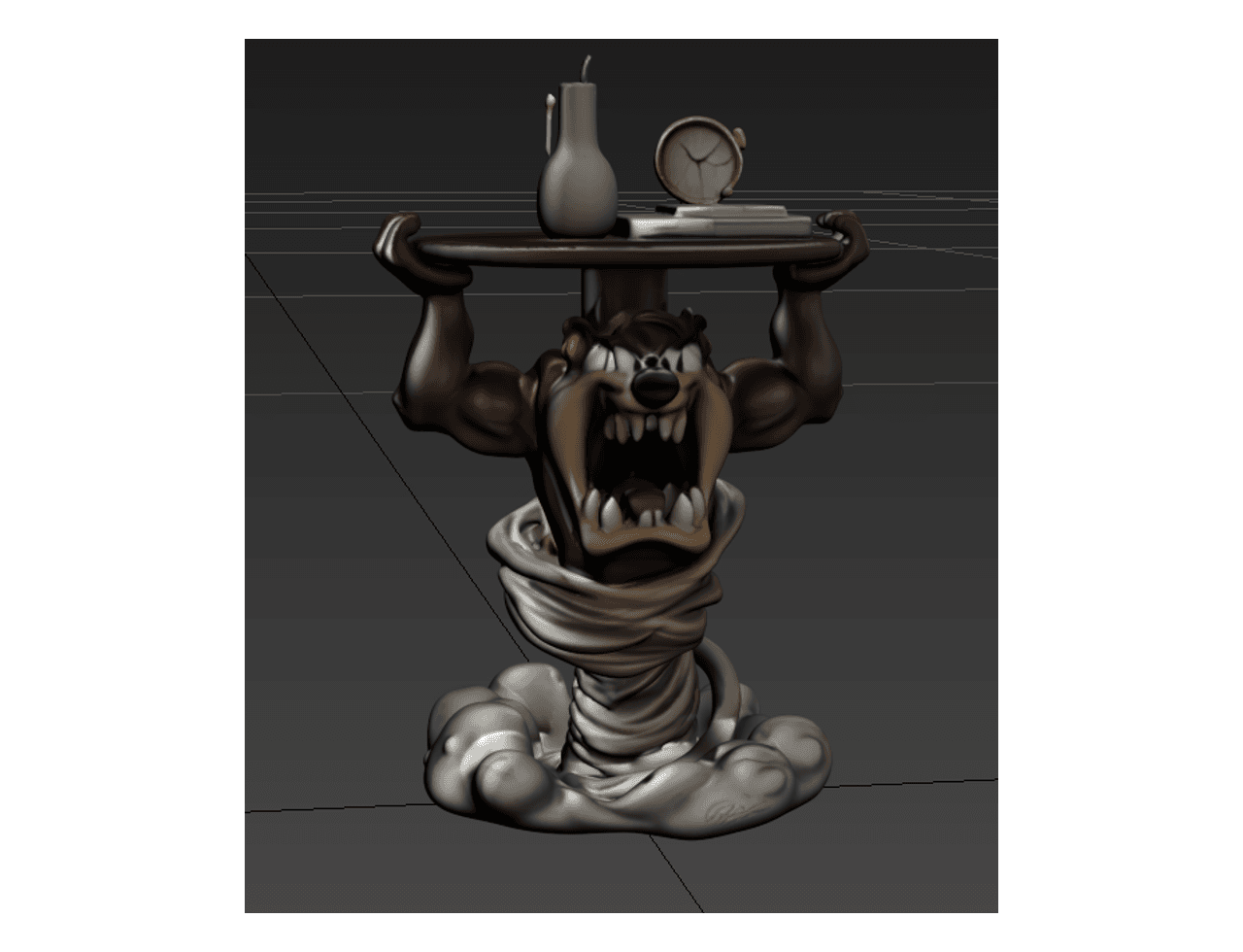 Cartoon Devil Console Table — 3ds Max Model