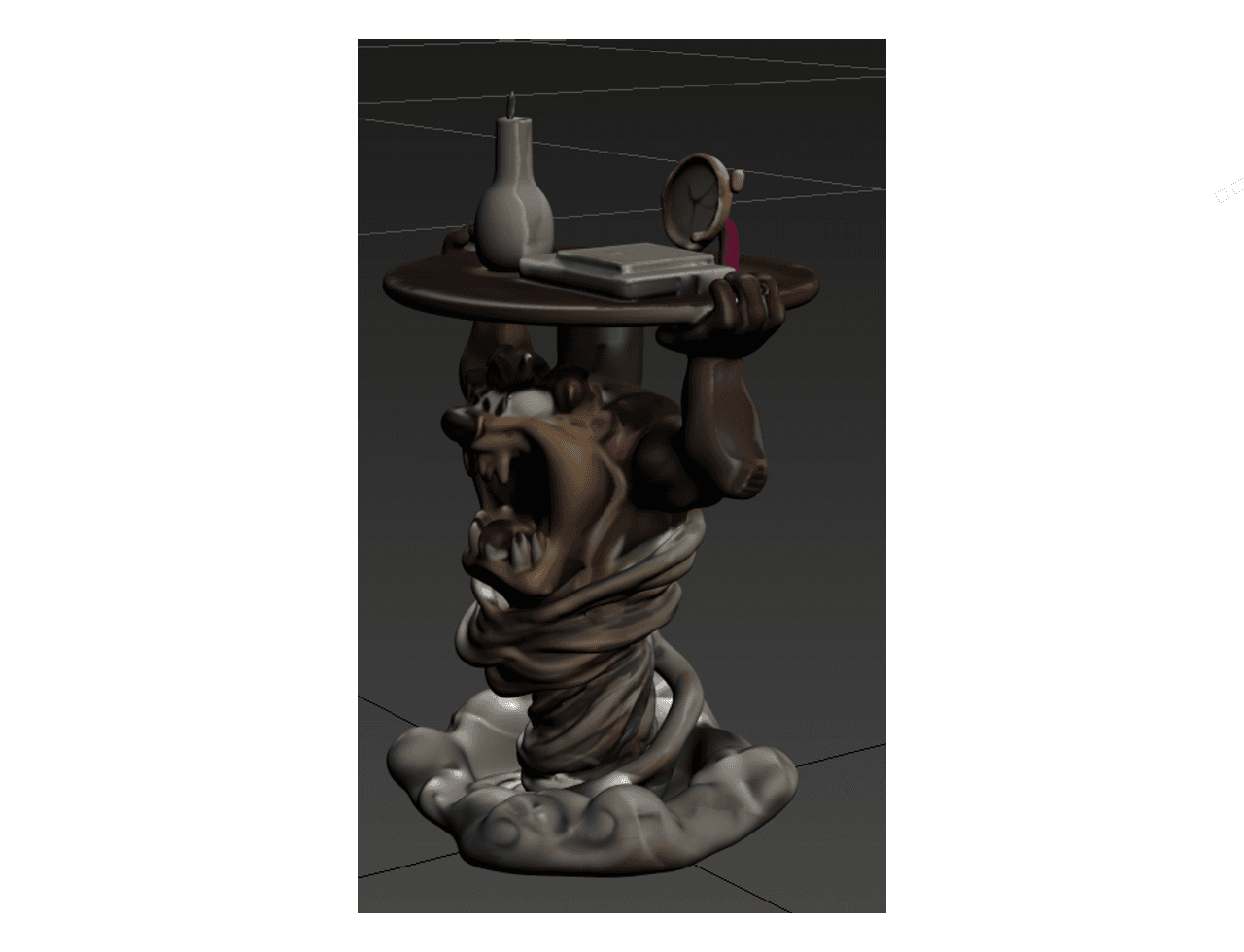 Cartoon Devil Console Table — 3ds Max Model