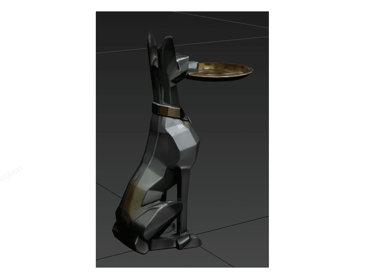 Cat Butler Tray Side Table — 3ds Max Model