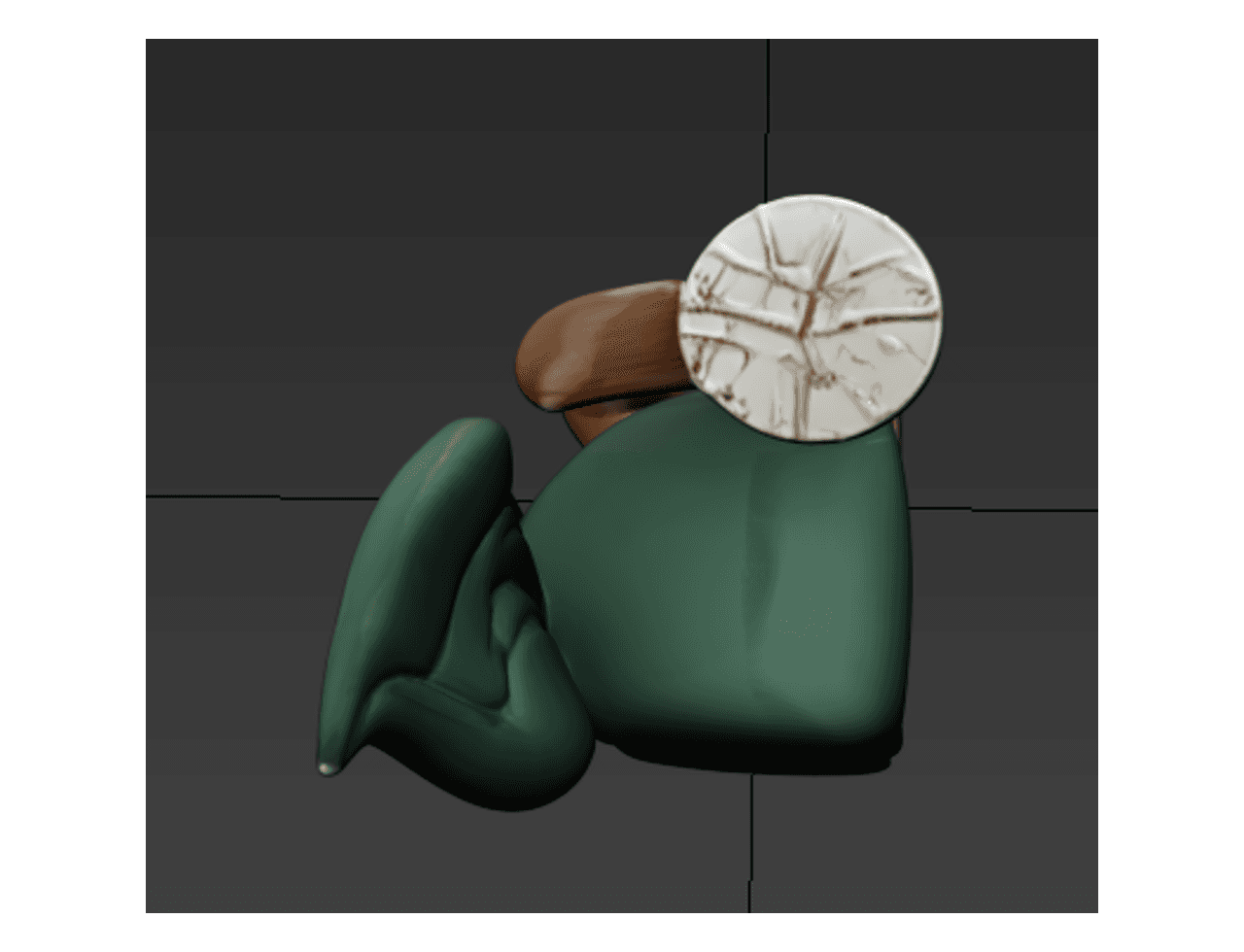 Leaf Back Lounge Chair — 3ds Max Model