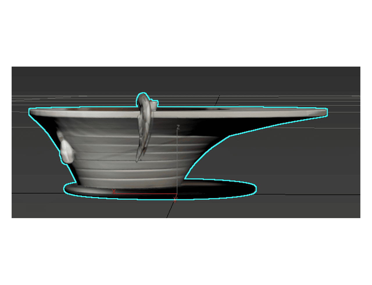 Oval Sculptural Coffee Table — 3ds Max Model