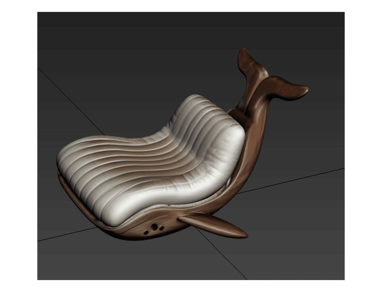 Whale Lounge Chair — 3ds Max Model