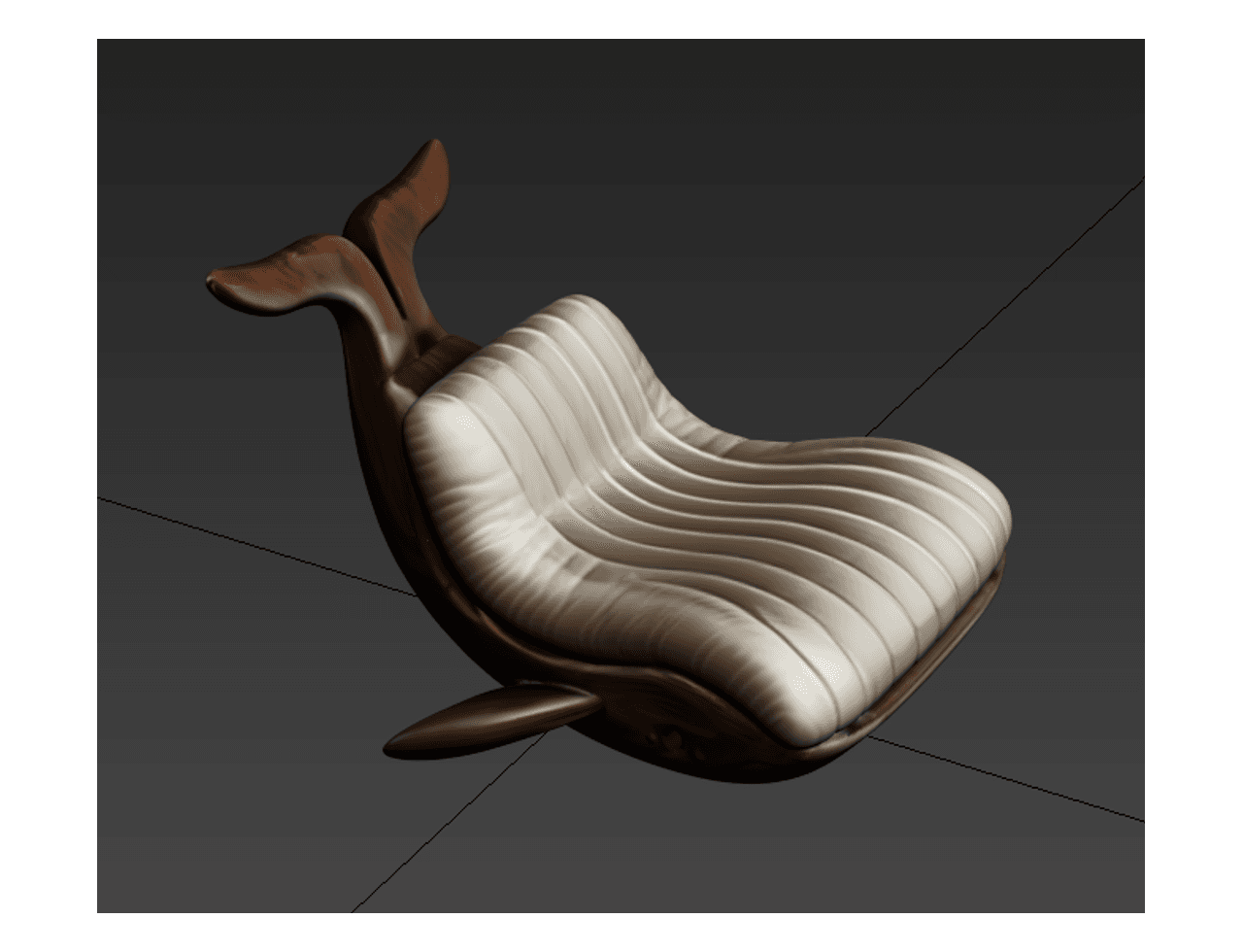 Whale Lounge Chair — 3ds Max Model