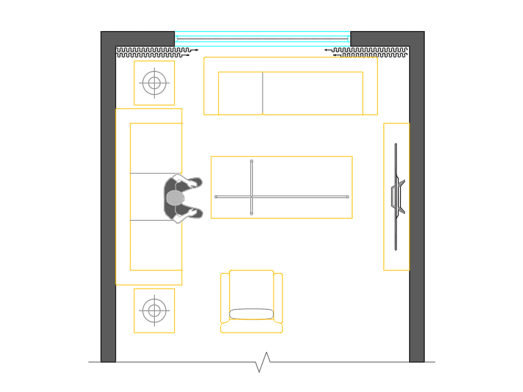 Living Room Plans — Dynamic AutoCAD Blocks