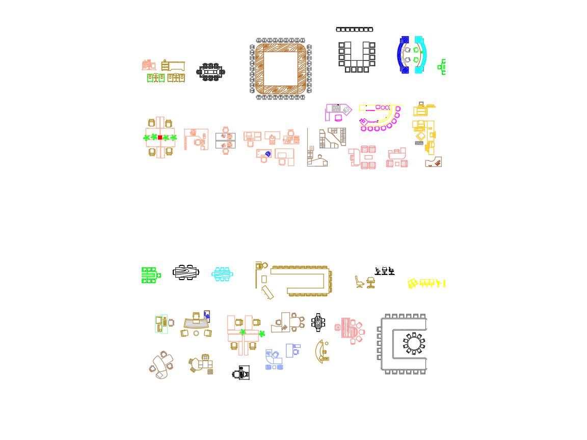 Office Furniture — AutoCAD Blocks