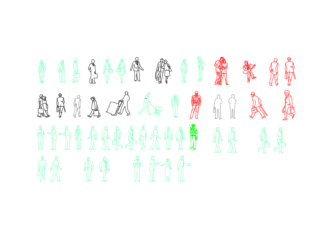 People — Workers — AutoCAD Blocks