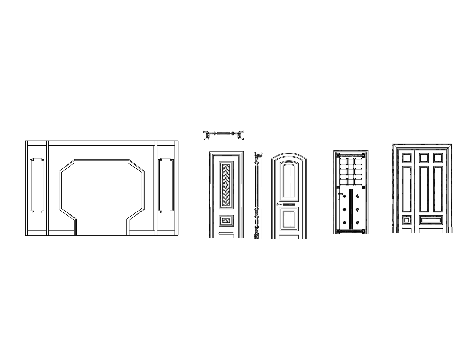 Premium Door Elevations — AutoCAD Blocks
