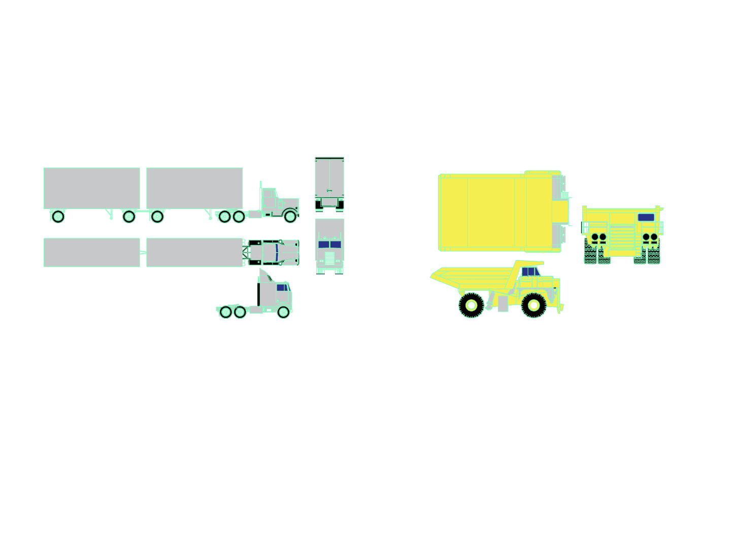 Premium Trucks — AutoCAD Blocks