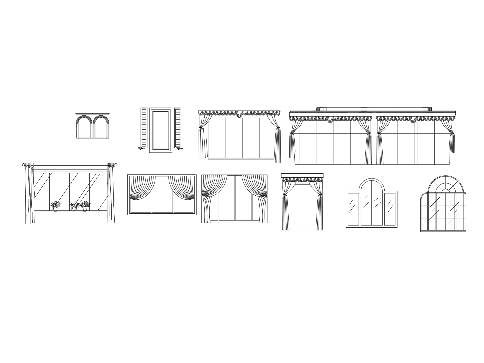 Premium Window Elevations — AutoCAD Blocks