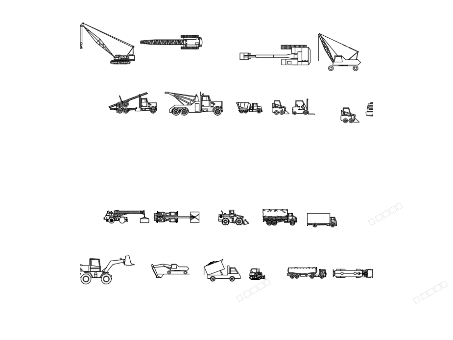 Trucks — AutoCAD Blocks