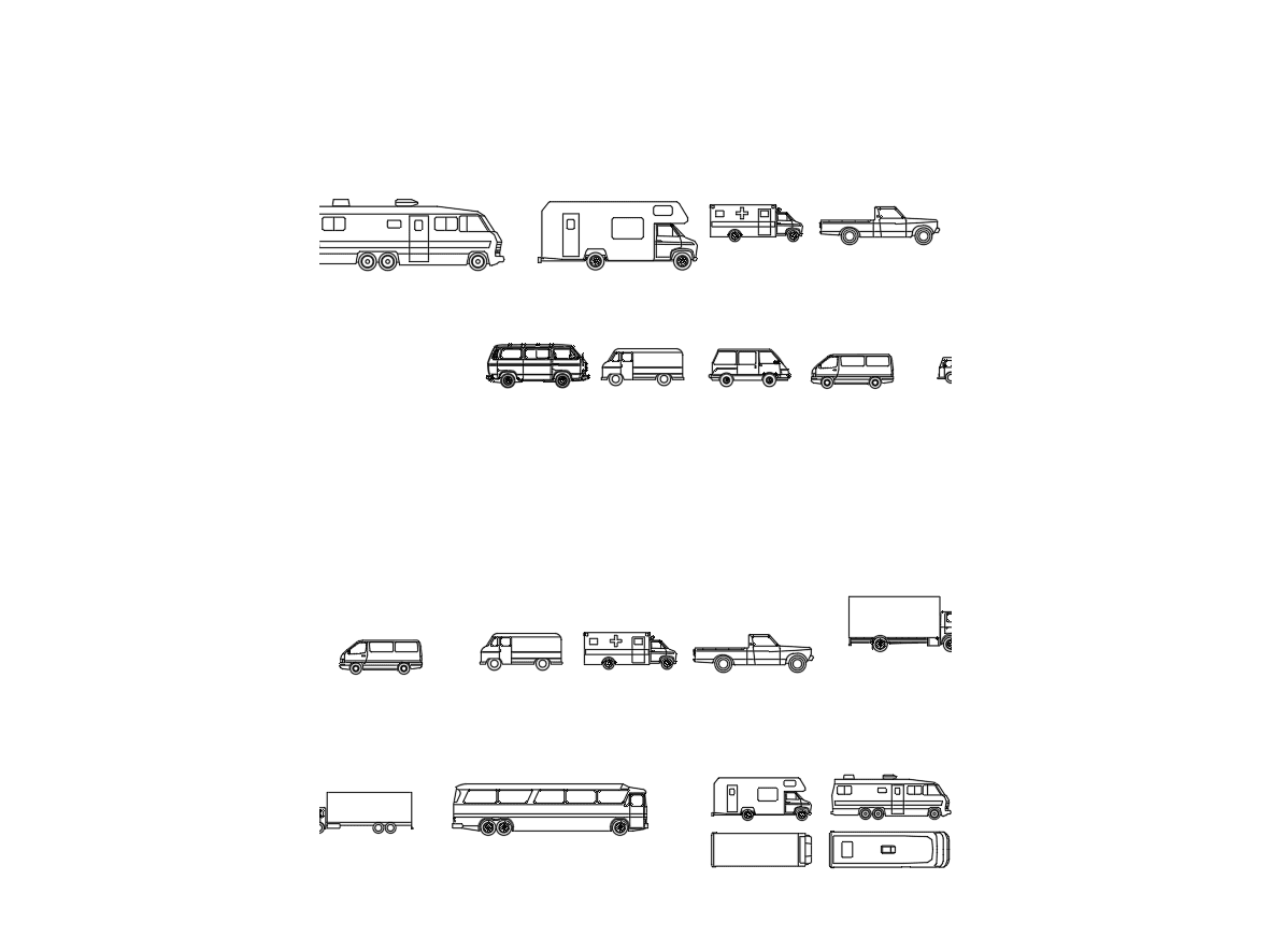 Vans — AutoCAD Blocks