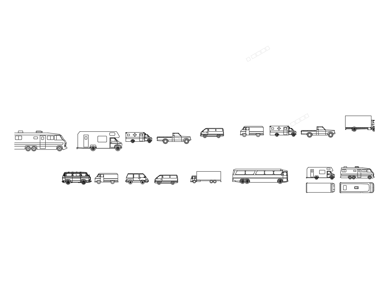 Vans — AutoCAD Blocks